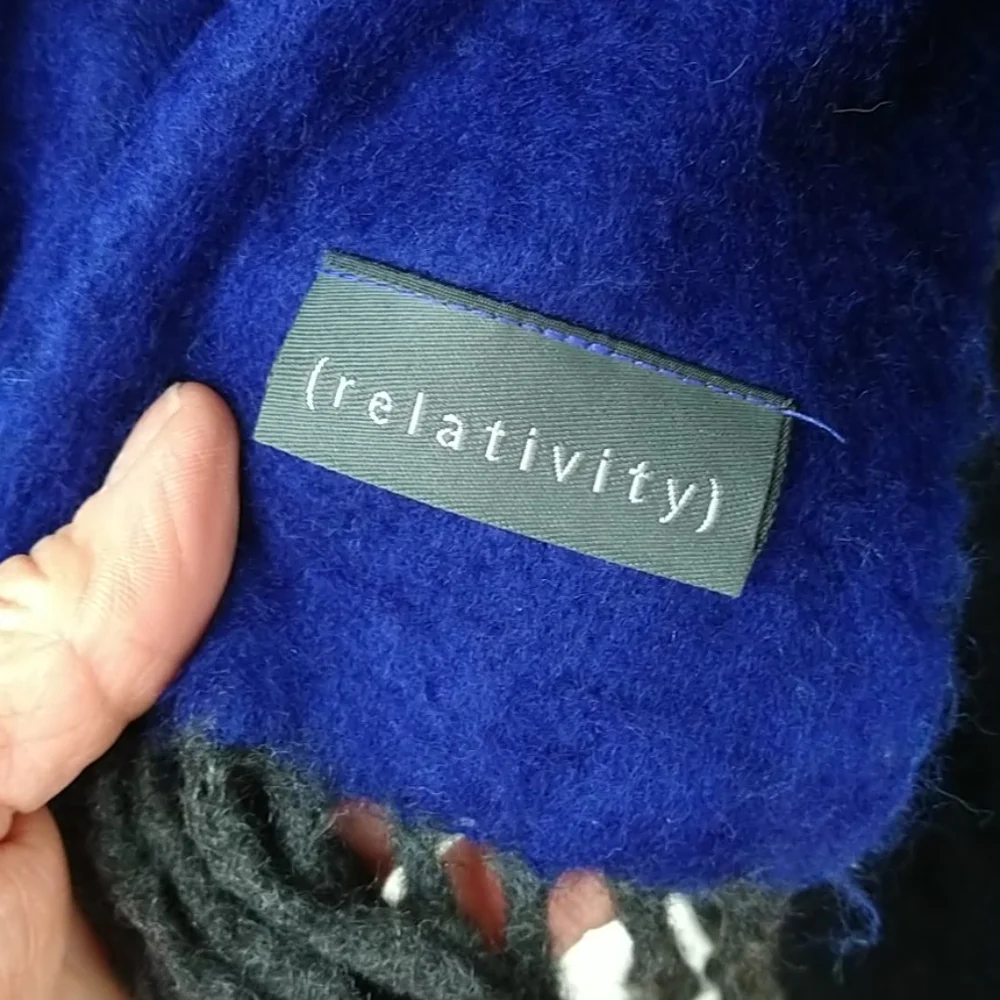 Relativity Aqua Blue and Purple Scarf